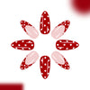 12 Sizes-24 Pcs Press On Nails C1229