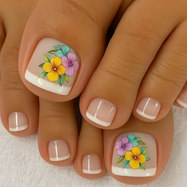 12 Sizes-24 Pcs Press On Nails Y1975