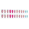 12 Sizes-24 Pcs Press On Nails Y114
