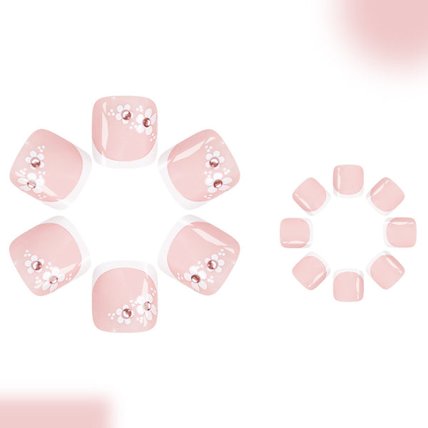 12 Sizes-24 Pcs Press On Nails C1195