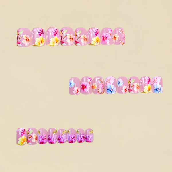 12 Sizes-24 Pcs Press On Nails Y1782