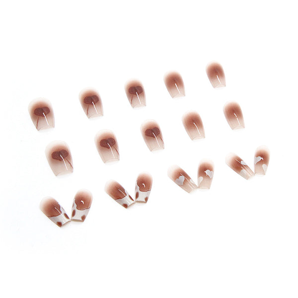 12 Sizes-24 Pcs Press On Nails R661