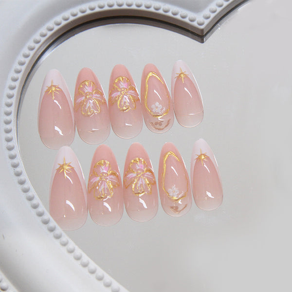 12 Sizes-24 Pcs Press On Nails Z925