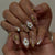 12 Sizes-24 Pcs Press On Nails Z1111