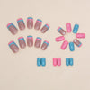 12 Sizes-24 Pcs Press On Nails W1153