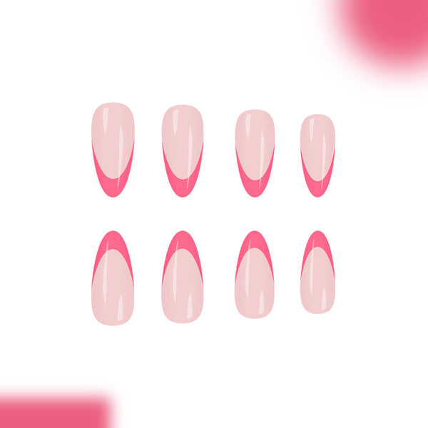 12 Sizes-24 Pcs Press On Nails C1408
