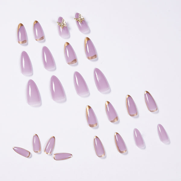 12 Sizes-24 Pcs Press On Nails JP971
