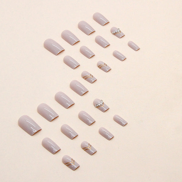12 Sizes-24 Pcs Press On Nails Z606