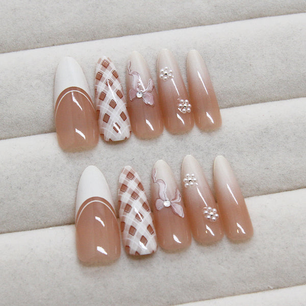 12 Sizes-24 Pcs Press On Nails Z897