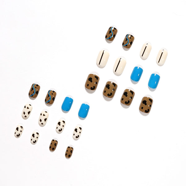 12 Sizes-24 Pcs Press On Nails JP1363