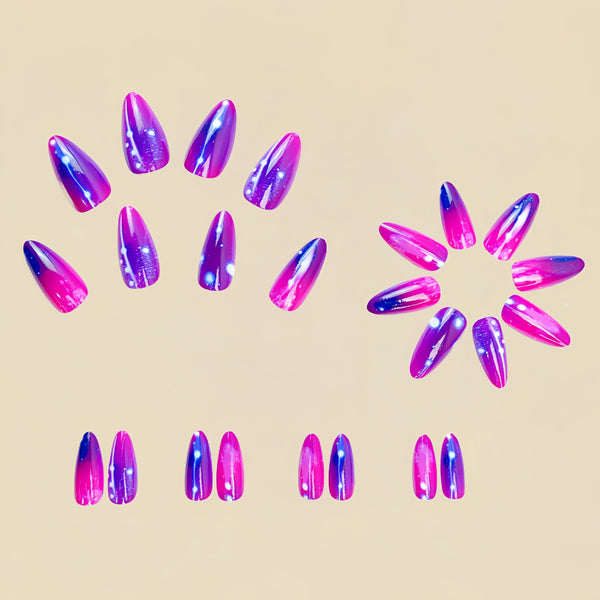 12 Sizes-24 Pcs Press On Nails Y407
