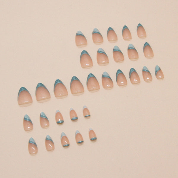 12 Sizes-24 Pcs Press On Nails W1630