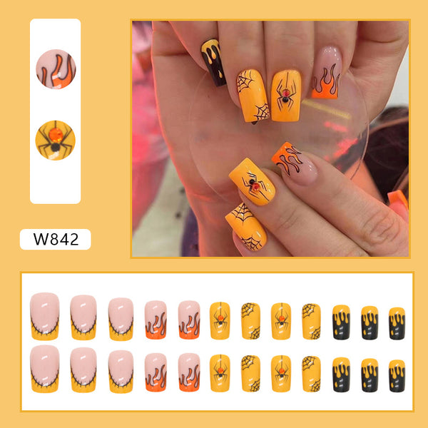 12 Sizes-24 Pcs Press On Nails W842