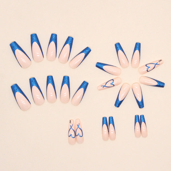 12 Sizes-24 Pcs Press On Nails W478