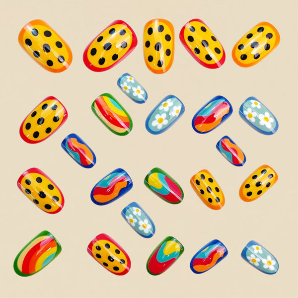 12 Sizes-24 Pcs Press On Nails Y2025