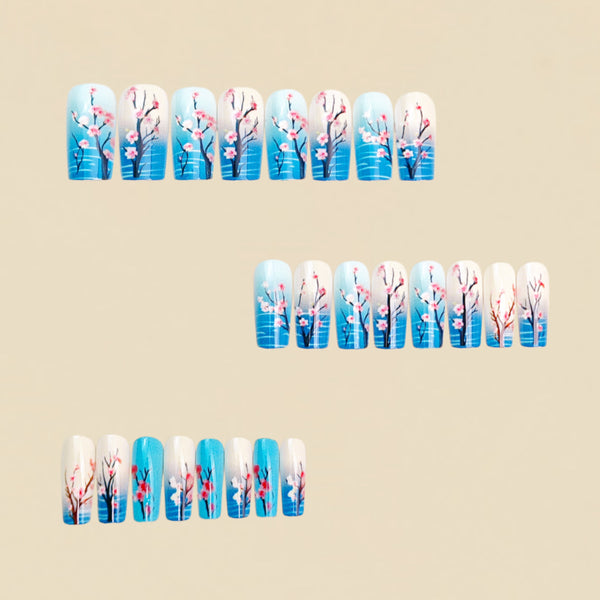 12 Sizes-24 Pcs Press On Nails y2092-24