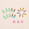 12 Sizes-24 Pcs Press On Nails W1926