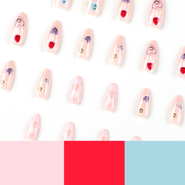 12 Sizes-24 Pcs Press On Nails JP2360