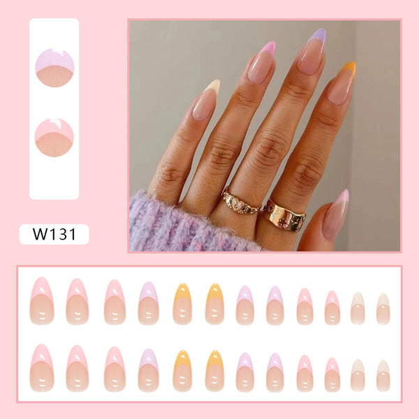12 Sizes-24 Pcs Press On Nails W125