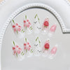 12 Sizes-24 Pcs Press On Nails Z1094