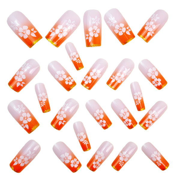 12 Sizes-24 Pcs Press On Nails Y1412