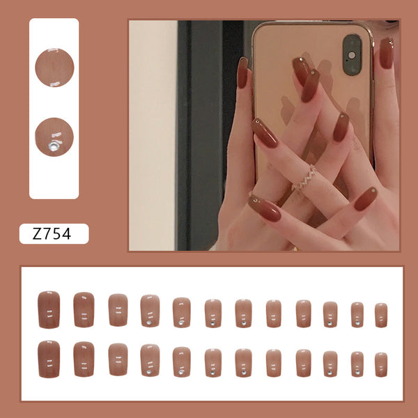 12 Sizes-24 Pcs Press On Nails Z754
