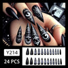 12 Sizes-24 Pcs Press On Nails Y214