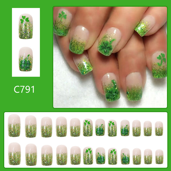 12 Sizes-24 PcsPress On Nails C791