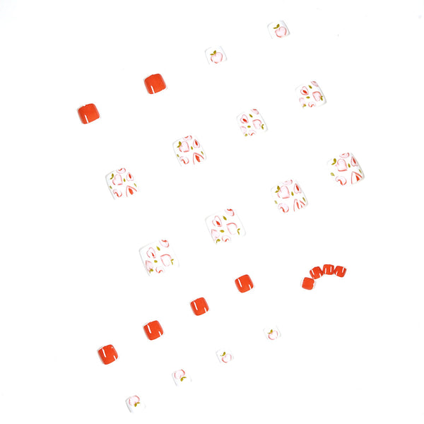 12 Sizes-24 Pcs Press On Nails JP1183