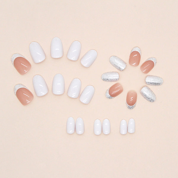 12 Sizes-24 Pcs Press On Nails W903