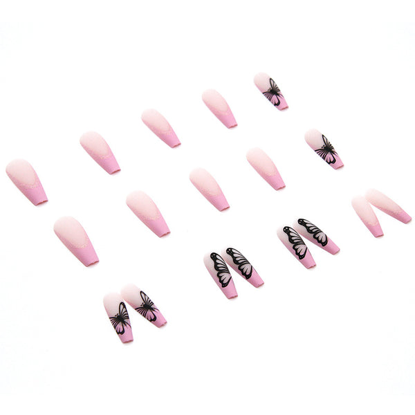 12 Sizes-24 Pcs Press On Nails W083