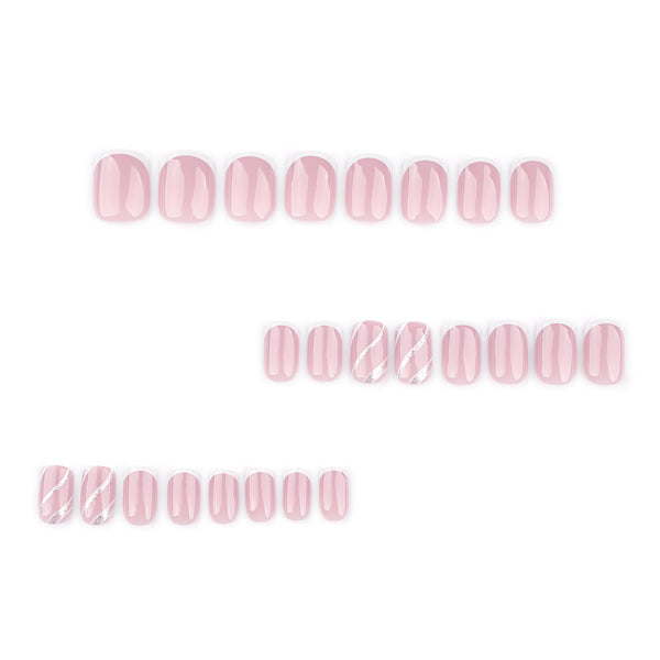 12 Sizes-24 Pcs Press On Nails JP3709