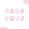 12 Sizes-24 Pcs Press On Nails C1054
