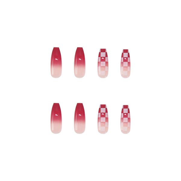 12 Sizes-24 Pcs Press On Nails R310