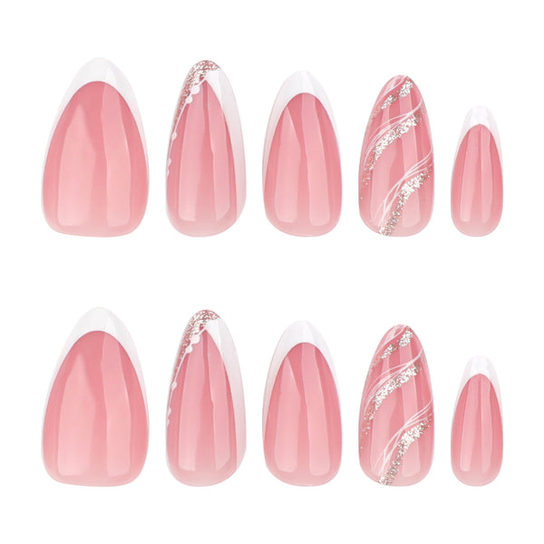 12 Sizes-24 Pcs Press On Nails JP3754