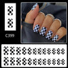 12 Sizes-24 Pcs Press On Nails C399
