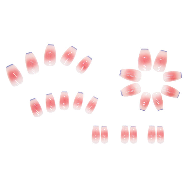 12 Sizes-24 Pcs Press On Nails R353