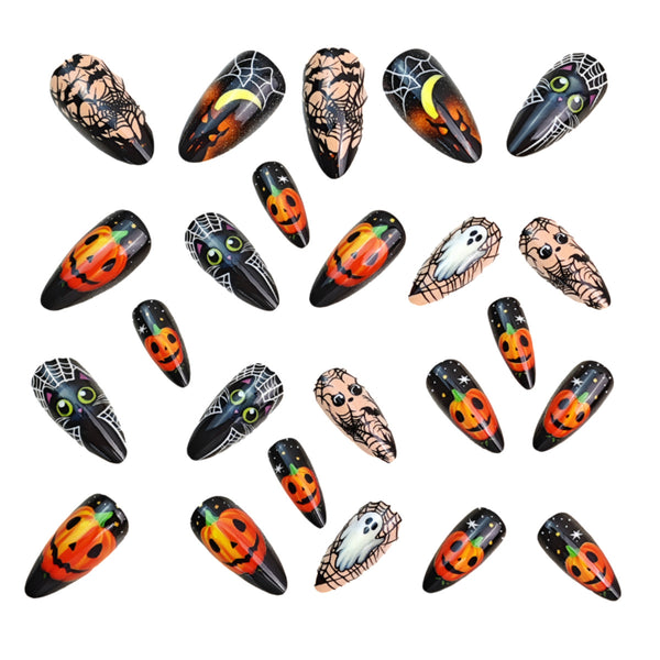 12 Sizes-24 Pcs Press On Nails Y1121