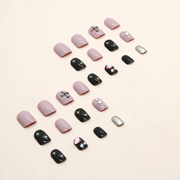12 Sizes-24 Pcs Press On Nails Z600
