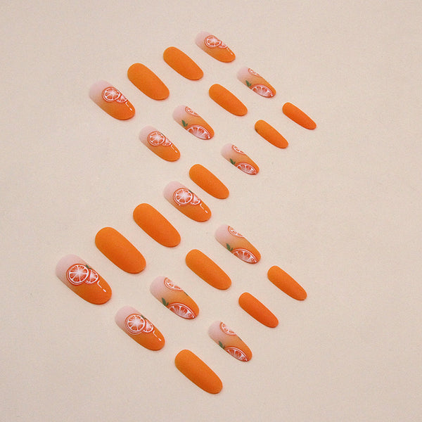 12 Sizes-24 Pcs Press On Nails W1382