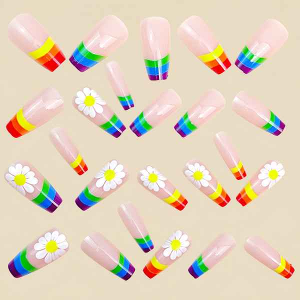 12 Sizes-24 Pcs Press On Nails Y1875