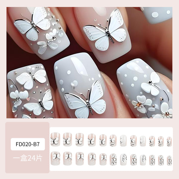 12 Sizes-24 PcsPress On Nails FD020-B7