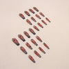 12 Sizes-24 Pcs Press On Nails W1078