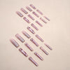 12 Sizes-24 Pcs Press On Nails G009