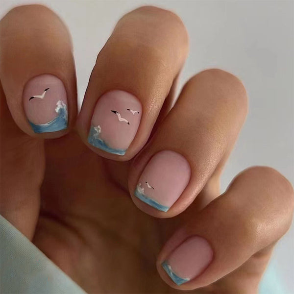 12 Sizes-24 Pcs Press On Nails W1169