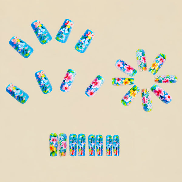 12 Sizes-24 Pcs Press On Nails Y1402