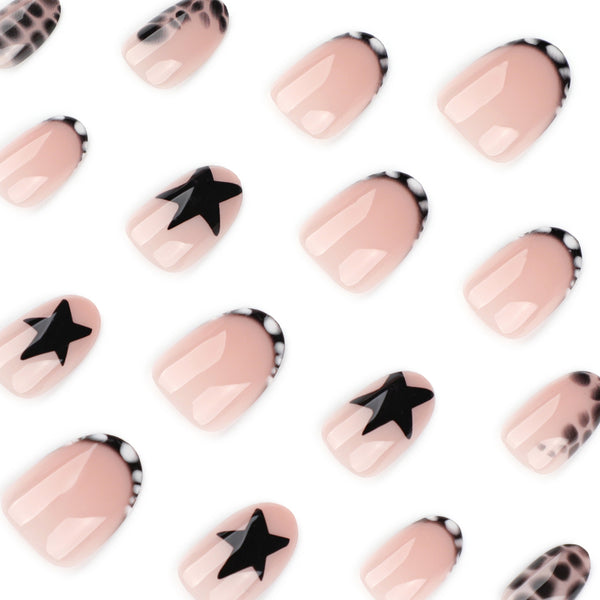 12 Sizes-24 Pcs Press On Nails JP4096