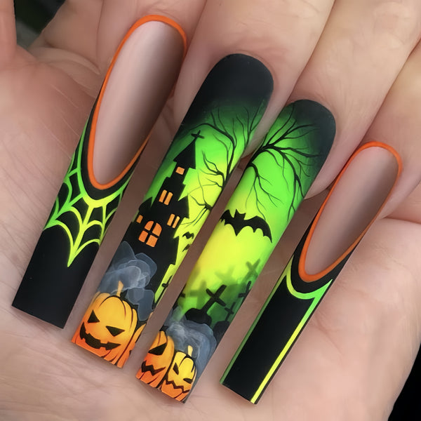 12 Sizes-24 Pcs Press On Nails Y156