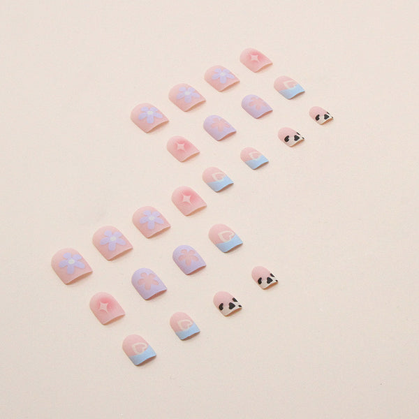 12 Sizes-24 Pcs Press On Nails R726