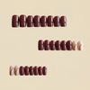 12 Sizes-24 Pcs Press On Nails Y1189